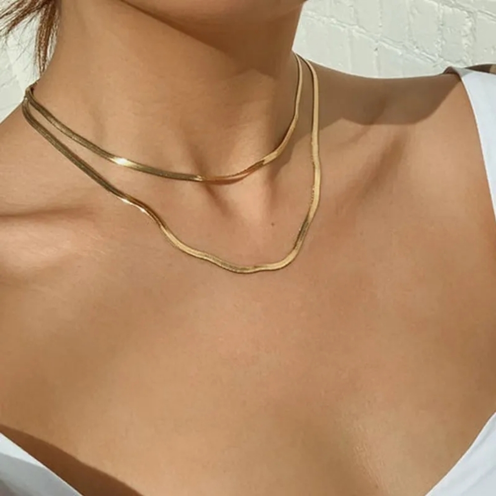 New Multilayer Clavicle Chain ⛓️ Choker Gold Necklace